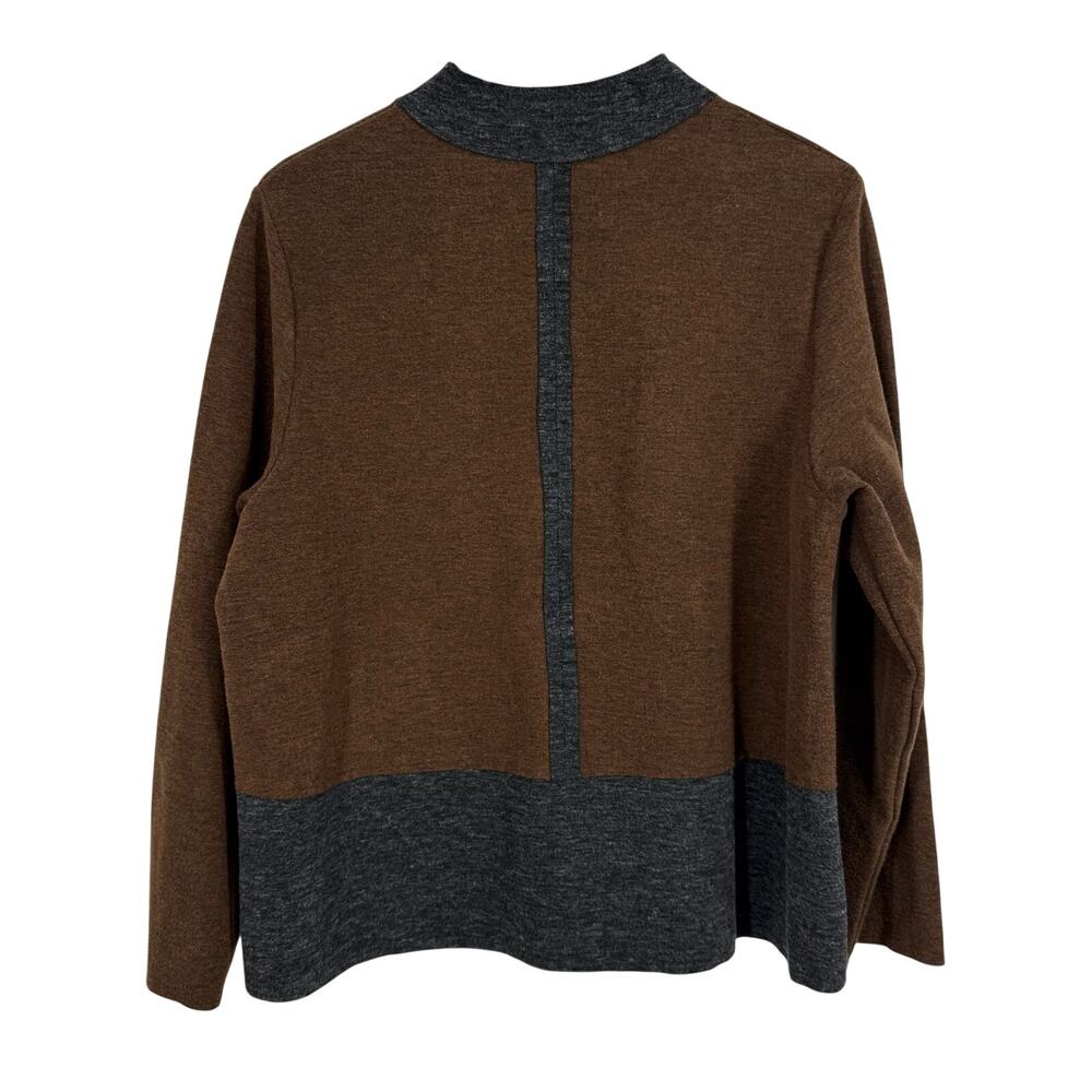 Habitat Sz Medium Brown Long Sleeve Wearable Art Jacket Coat Shirt Top Harvest - Picture 8 of 8